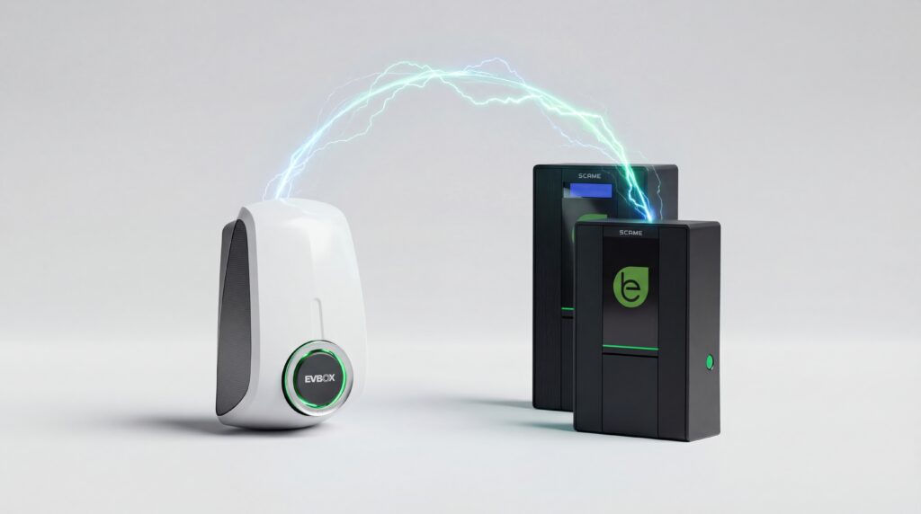 EVBOX Elvi et Sobem Scame L'avenir de la wallbox domestique