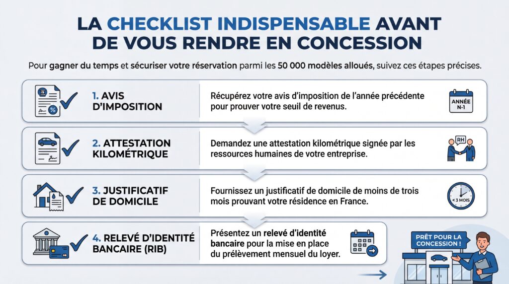 La checklist indispensable avant de vous rendre en concession