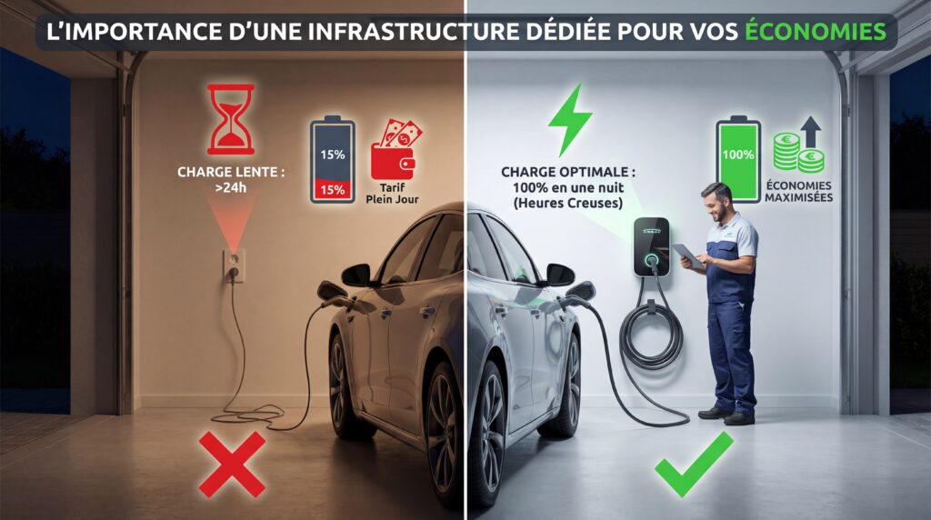 L'importance d'une borne de recharge pour maximiser vos économies