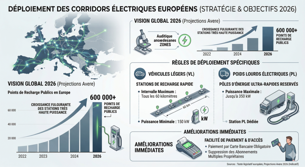 Des corridors électriques pour les voitures et les poids lourds
