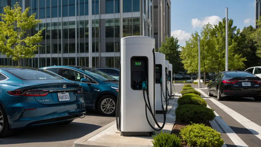 installation d'une borne de recharge en entreprise