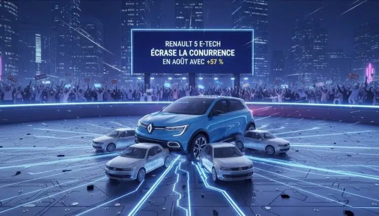 Renault 5 E-Tech écrase la concurrence en août avec +57 %