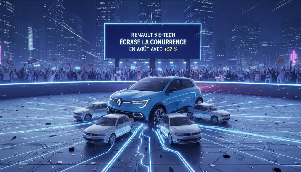 Renault 5 E-Tech écrase la concurrence en août avec +57 %