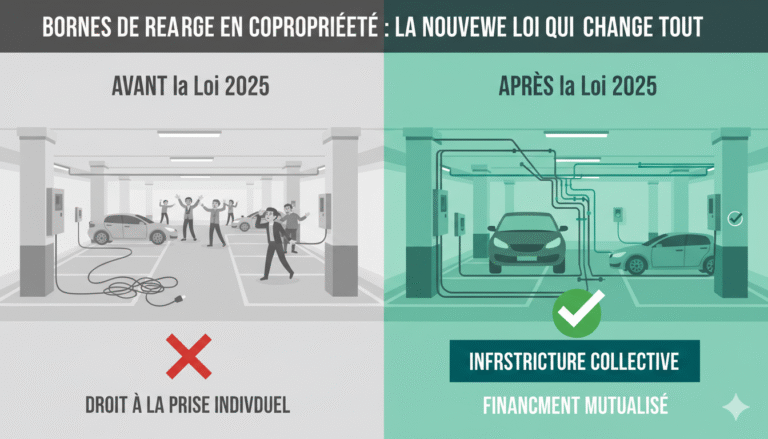 Borne de recharge en copropriété : la Nouvelle loi qui bouleverse tout (et votre budget)
