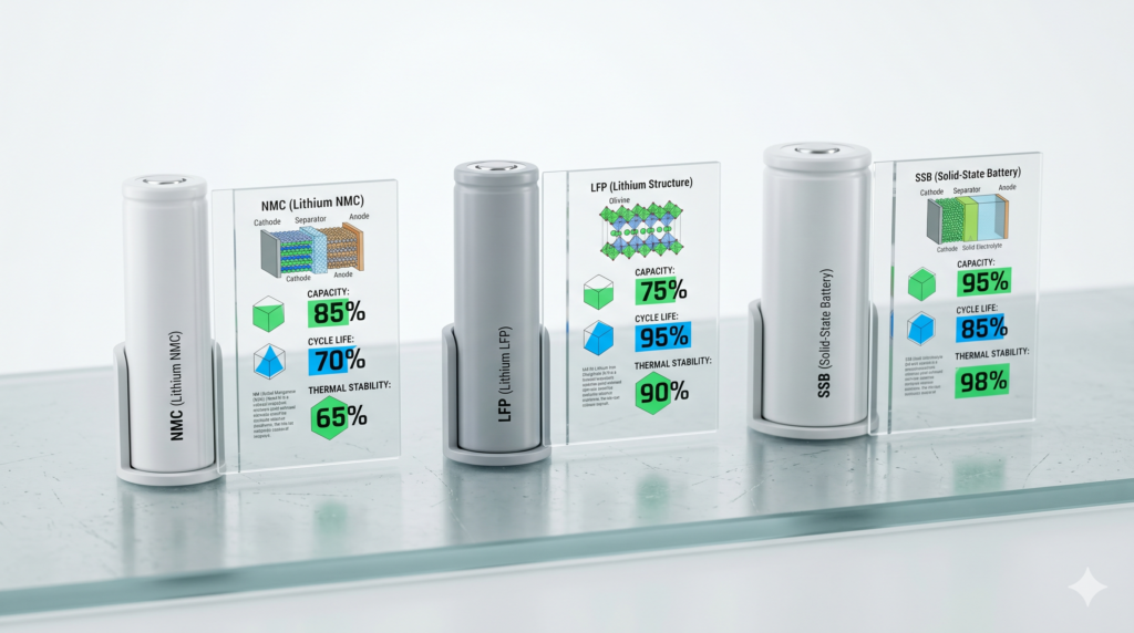 La bataille des chimies de batteries